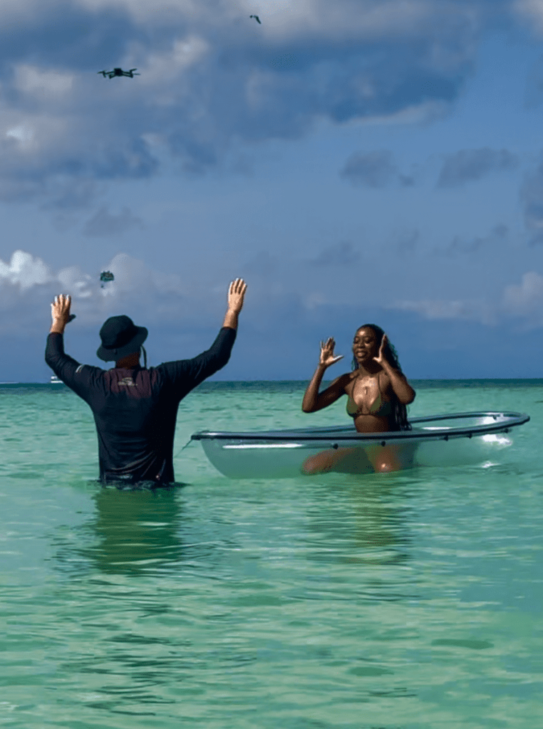 Clear Kayak Photoshoot in Aruba